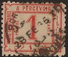 EGYPT 1884 1pi Postage Due U SG D59 TE265 - 1866-1914 Khedivato Di Egitto