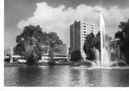 Suhl Thüringen Hochhaus Plattenbau Omnibus Centrum Warenhaus Sw 1973 - Suhl