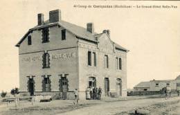 CPA 56 CAMP DE COETQUIDAN LE GRAND HOTEL BELLE VUE 1922 - Guer Cötquidan