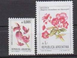 ARGENTINE        1985          N°  1479 / 1480        FLEURS             COTE     3.75     EUROS          ( A114 ) - Ungebraucht