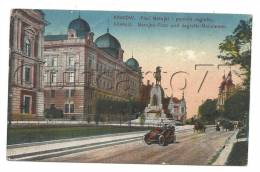 Cracovie Ou Kraków (Pologne) : Auto Nach Matejko Platz U. Jagielfo-Monument In 1910 (lebendig). - Pologne