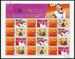 Hong Kong 2012 - Vélos, Médail De Bronze J.O. London 2012 - Feuillet Neufs // Mnh - Neufs