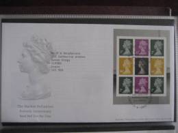 Great Britain 2007 The Machin Definitives Booklet Pane Fdc - 2001-2010 Decimal Issues