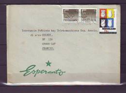 TIMBRE. FRANCE. LETTRE. NEDERLAND. PAYS BAS. ALPES. GAP. ESPERANTO. - Covers & Documents