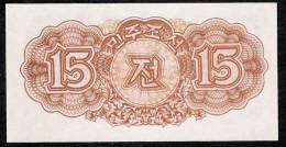 KOREA NORTH  P5  15 CHON 1947   UNC. - Corée Du Nord