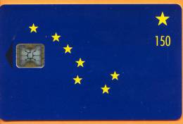 United States - Alaska State Flag (Chip Card), 150u, 2,500ex, Mint - Chipkaarten