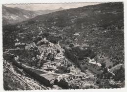 CPSM CONTES, VUE GENERALE AERIENNE, ALPES MARITIMES 06 - Contes