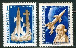 HUNGARY-1961. 1st Man In Space-GAGARIN Cpl.Set MNH! - Nuevos