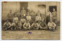 Militaria--carte-photo-- 27 Aout 1922--Camp De Griesheim--Bas-Rhin--Groupe De Militaires--Belle Carte-photo Localisée--- - Personen