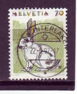 Suisse YV 1364 O 1961 Lapin - Hasen