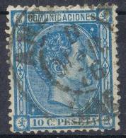 Sello 10 Cts Alfonso XII 1876, Fechador ANDUJAR (Jaen), Num 164  º - Used Stamps