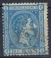 Sello 10 Cts Alfonso XII 1876, Fechador ARROYO Del PUERCO (Caceres), Num 164  º - Gebraucht