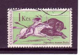 Tchécoslovaquie YV 1496 O 1966 Cheval Bison - Animalez De Caza