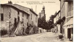 CPA 63 MONTFERRAND RUE DU SÉMINAIRE ET EGLISE NOTRE DAME - Clermont Ferrand