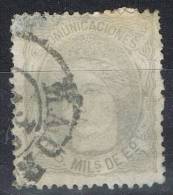 Sello 25 Mils Alegoria 1870, Fechador MADRID, Num 106b º - Usados