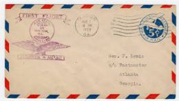 FIRST FLIGHT - ATLANTA....MIAMI - 1929 - 1c. 1918-1940 Lettres