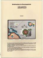 EXFILNA 1988 Pamplona Spanien 2835 Als Block 32 ** 1€ Karte Festung-Mauer Bf Military Blocchi Philatelic Sheet Of Espana - Blocks & Sheetlets & Panes