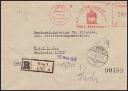 Austria 1952, Stampless Registred Cover To Wien - Briefe U. Dokumente