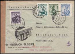 Austria 1952, Cover Wien To Stuttgart "RILOGA", Censorship - Briefe U. Dokumente