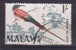 Malawi 1968 Mi. 98    1 Sh Bird Vogel Oiseau Scharlachspint Carmine Bee-Eater - Malawi (1964-...)