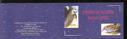 Romania 1998 - Night Birds,set Of 2 Booklet´s (BKL), MNH - Cuadernillos