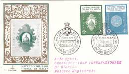 SMOM 1966 SERIE ORDINARIA FDC - Malte (Ordre De)