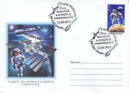 Moldova ; Moldavie ; 2013 ; Space  ; J. Gagarin, World Day Of Aviation And Cosmonautic, Special Cancell. - Europe