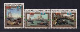 MAURITANIA, YVERT 120/122** AÉREO, TEMA ARTE, PINTURA, UNESCO PRO VENECIA - Mauritanie (1960-...)