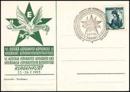 Austria 1953, Card "Esperanto Kongress" - Storia Postale