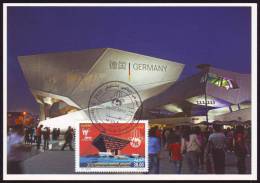 GERMANY ALLEMAGNE Pavillon - Expo Shanghai 2010 - Maxumum Card - CM - Carte Maximum - Rare - Unique - 2010 – Shanghai (China)