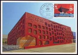 TURQUIE TÜRKEI TURKEY Pavilion - CM Expo Shanghai 2010 - Maxumum Card Carte Maximum - Rare - Unique - 2010 – Shanghai (Chine)