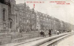 Douglas IOM Sefton House Old Postcard - Isle Of Man
