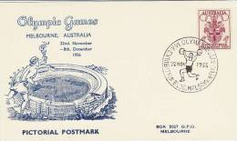 Australia 1956 Melbourne Olympic Games, Weight Lifting, Souvenir Card - Estate 1956: Melbourne