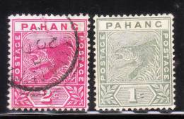 Malaya Pahang 1892-95 Tiger 2v Used - Pahang