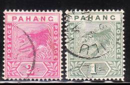 Malaya Pahang 1892-95 Tiger 2v Used - Pahang