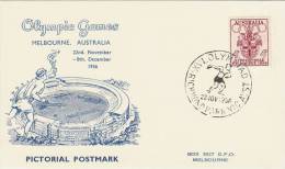 Australia 1956 Melbourne Olympic Games,Discus Trowing, Souvenir Card - Sommer 1956: Melbourne