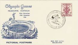 Australia 1956 Melbourne Olympic Games,Long Jump, Souvenir Card - Ete 1956: Melbourne