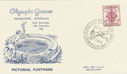 1956 Melbourne Olympic Games,Pole Vaulting, Souvenir Card - Zomer 1956: Melbourne