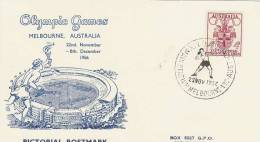 Australia 1956 Melbourne Olympic Games,Putting The Shot, Souvenir Card - Sommer 1956: Melbourne