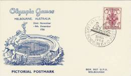 Australia 1956 Melbourne Olympic Games,Rowing, Souvenir Card - Estate 1956: Melbourne