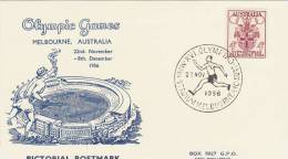 Australia 1956 Melbourne Olympic Games,Runner, Souvenir Card - Sommer 1956: Melbourne