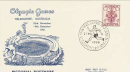 Australia 1956 Melbourne Olympic Games,Runner, Souvenir Card - Verano 1956: Melbourne