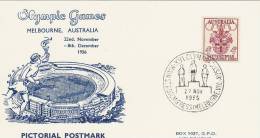 Australia 1956 Melbourne Olympic Games,Winners Rostrum, Souvenir Card - Sommer 1956: Melbourne