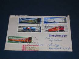 Brief Cover DDR Deutschland Recommande Einschreiben Görlitz - Dönberg 1973 Eisenbahn Zug Railway Train Lock E-Lock - Cartas & Documentos