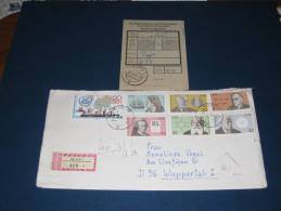 Brief Cover DDR Deutschland Recommande Einschreiben + ES Suhl - Wuppertal 1979 Bedeutende Persönlichkeiten Schiff Ship - Storia Postale