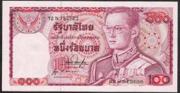 THAILAND   P89d 100  BAHT   1978 Signature 53  Prefix 72N   UNC. - Thaïlande
