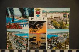 06 NICE 5 VUES BLASON  EDITIONS MAR  VOYAGEE 1965 - Panoramic Views