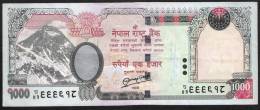 NEPAL  P68b   1000  RUPEES  ( 2008 ) Signature 14 XF-AU  NO P.h. ! ! - Népal