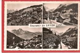 13 / 4 / 179  -  SOUVENIR  DE  GRYON  ( VUES MULTIPLES ) - Gryon