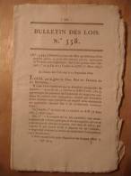 BULLETIN DES LOIS Du 6 OCTOBRE 1822 - COMPOSITION PAIN POUR LES TROUPES - VOITURE NON SUSPENDUE - SOUFRES RAFINES Bread - Décrets & Lois